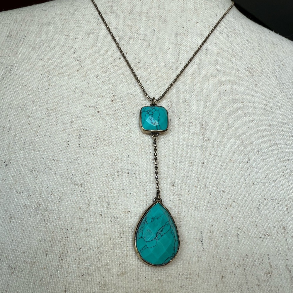 Melinda Maria Turquoise Pendant Necklace